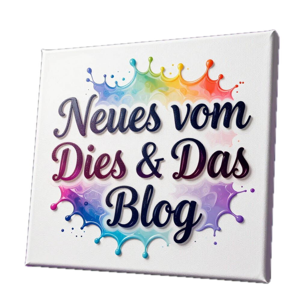 Leinwand mit Neues vom Blog